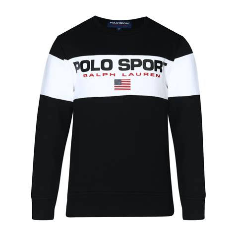 Buy Polo Ralph Lauren Black Colourblocked Sweatshirt Online - 635365 ...