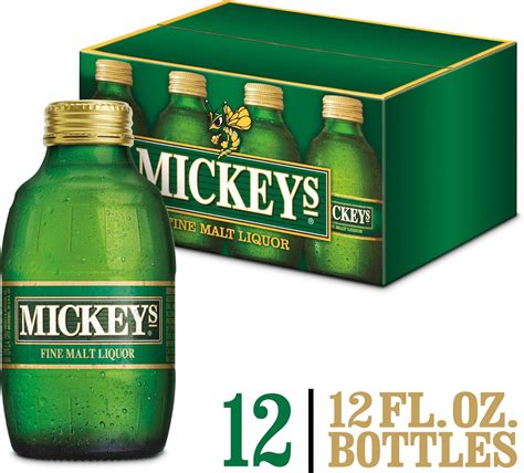 Amazon.com: Mickey's Fine Malt Liquor, 12 pk, 12 oz. bottle, 5.6% ABV ...
