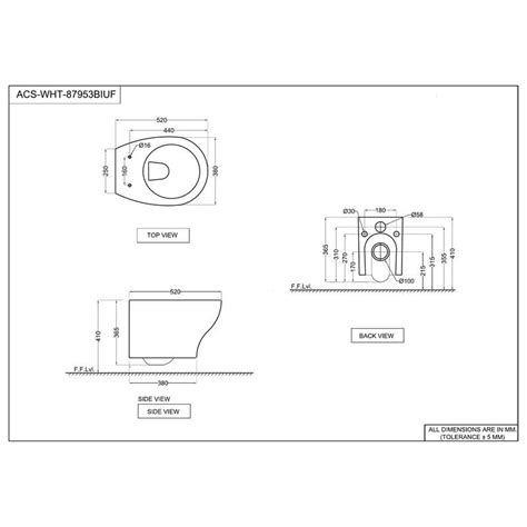 Jaquar Arc Rimless Blind Installation Wall Hung Wc (ACS-WHT-87953BIUF ...