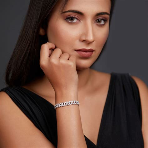 Amelia Silver Elegant Hand Bracelet for Girls