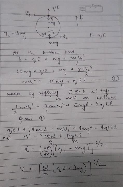# Illustrative Example 1.16OteA ball of mass m with a charge q can ...