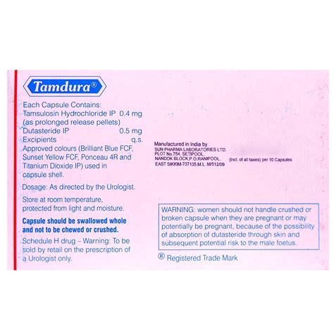 Tamdura Capsule 10's Price, Uses, Side Effects, Composition - Apollo ...