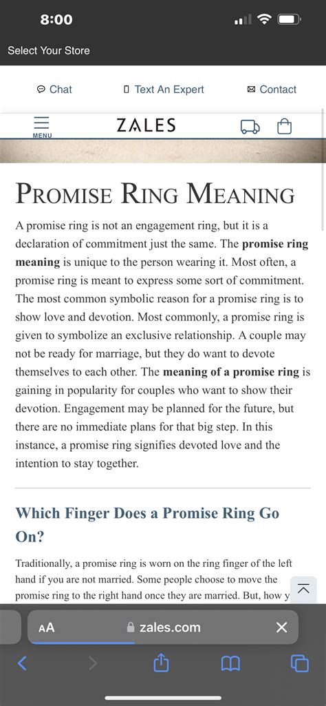 Meaning of Promise Rings