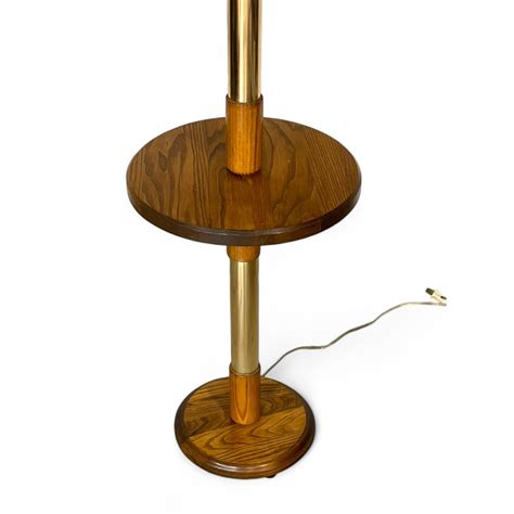 Vintage Mid Century Floor Lamp with Built In Round Table — Wall Star ...