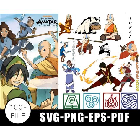 100 Avatar the Last Airbender SVG, Avatar the Last Airbender | Inspire ...