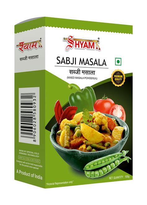 "Shyam Sabji Masala : Transform Your Vegetable Dishes with Unique Spice ...
