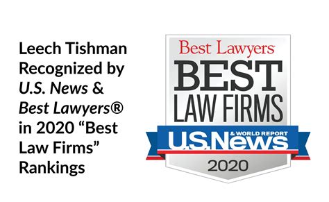 Leech Tishman Recognized by U.S. News - Best Lawyers in 2020 "Best Law ...