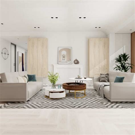 Luxo Nation Contemporary Nesting Coffee Table Set Featuring Sintered S