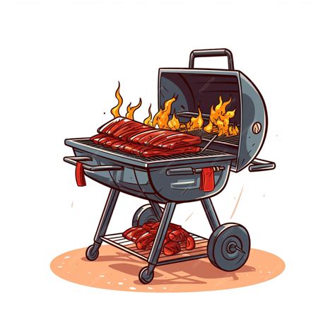 Premium Vector | Bbq clipart isolated on transparent background