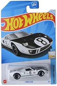 Hot Wheels Ford GT40 Factory Fresh Ages 3 and Up 12/250 (White ...