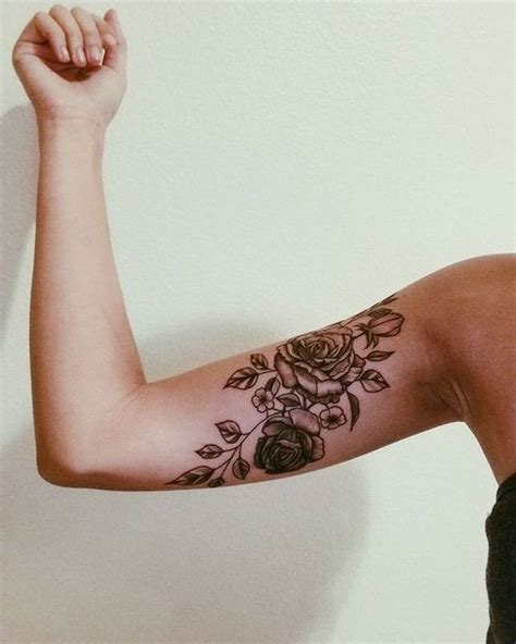upper inner arm tattoos for women
