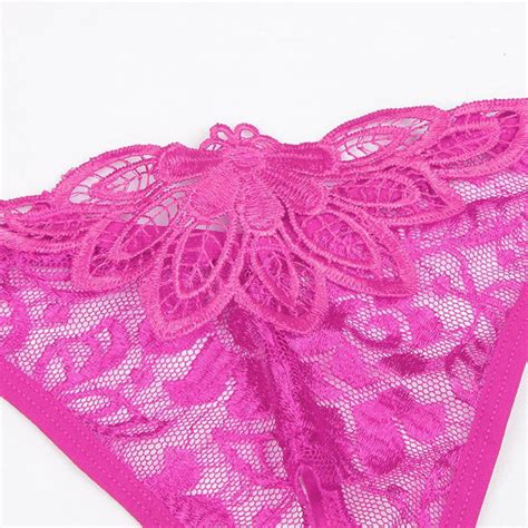⚡️Buy Maxbell Maxbell Sexy Sheer Lace Crotchless Panties G String T ...