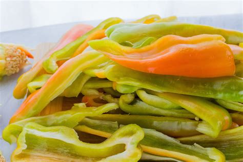 Easy Italian Long Sweet Peppers Fried in Olive Oil - No Plate Like Home