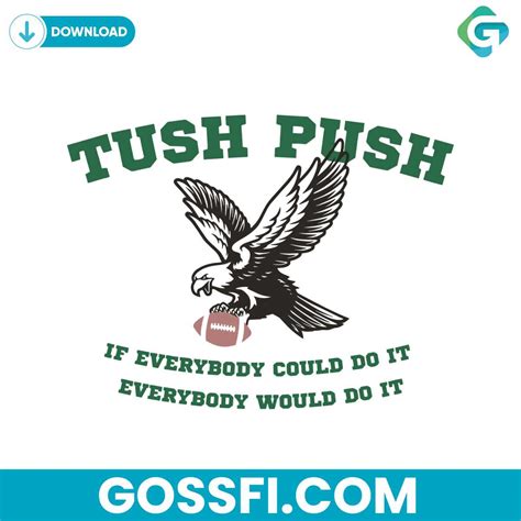 Philadelphia Tush Push Eagle Brotherly Shove Svg - Gossfi.com