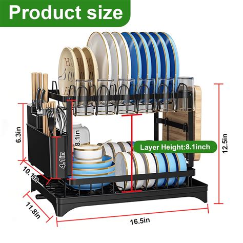 HASTHIP Dish Drying Rack with Utensil Holder– Hasthip