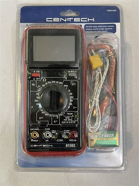 Cen-Tech 11 Function Digital Multimeter with Audible Continuity 36 ...