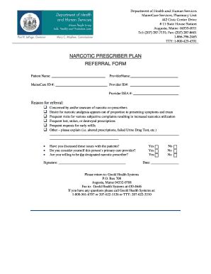 Fillable Online mainecarepdl Physician Referral Form - MaineCare PDL ...