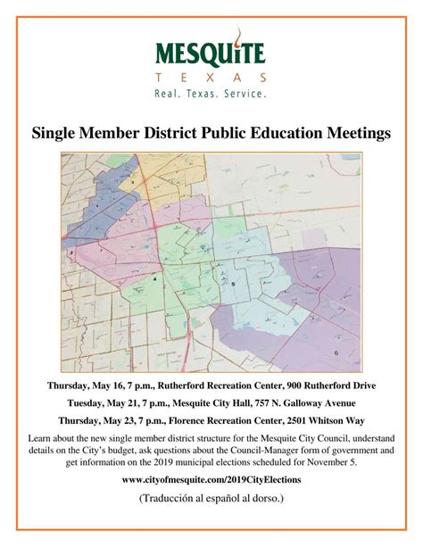 Mesquite city staff educates public on single member districts | News ...