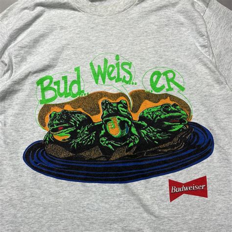 Vintage Budweiser Frog Commercial TV Shirt Single Sti… - Gem