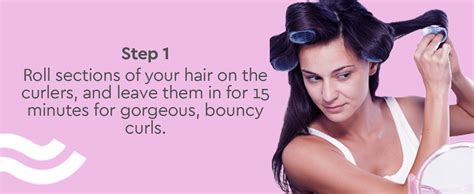 GUBB Hair Roller Curlers Medium - Set of 6 Pink Hair Curlers - Easy-to ...