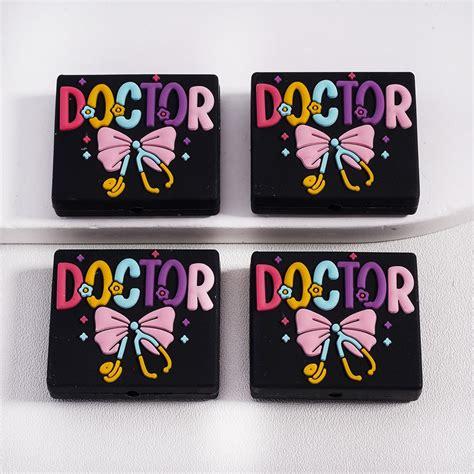 Silicone Focal Beads Medical Series Doctor Stethoscope Heart Injection ...