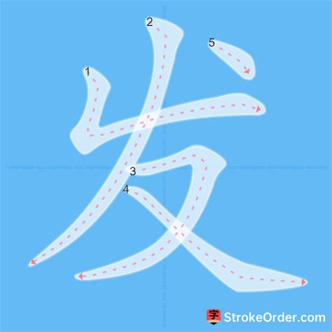 发 stroke order