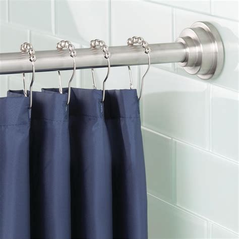 InterDesign Stainless Steel Shower Curtain Rollers, Rings/Hooks - (Set ...