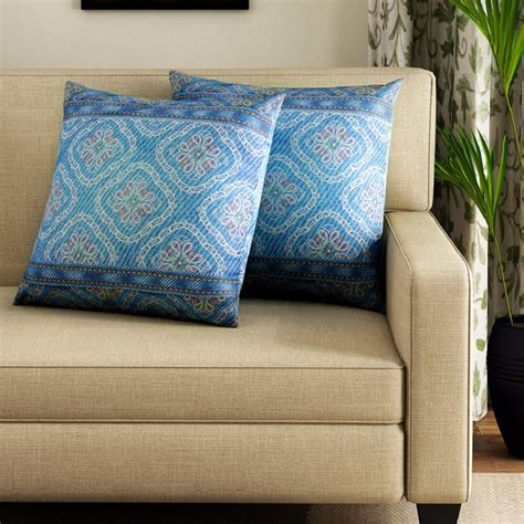 Buy SWAYAM Ethnic Print Cushion Covers- Set of 2- 40 X 40 cm from ...