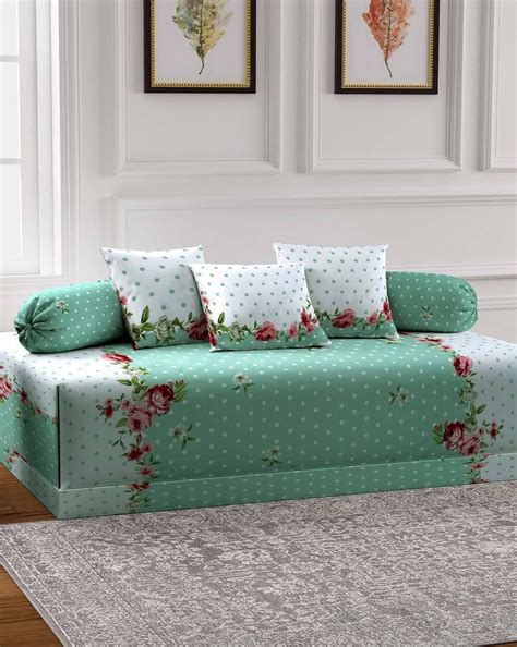 Home Stylish Diwan Set Covers Ezyption Cotton 6 Pieces, Ezyption Cotton ...