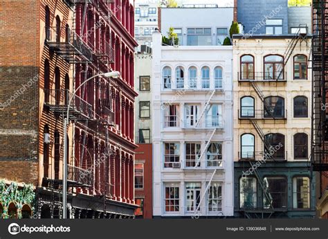 Historic buildings in SoHo Manhattan New York City — Stock Photo ...