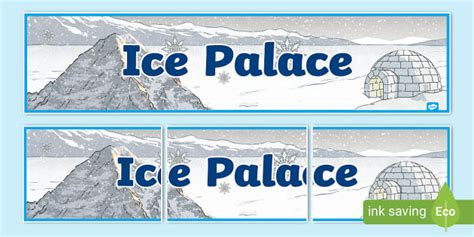 Ice Palace Banner (teacher made) - Twinkl