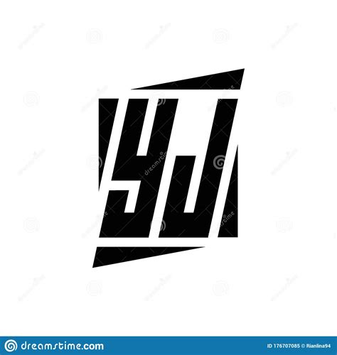 YJ Logo Monogram with Modern Style Concept Design Template Stock Vector ...