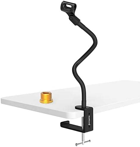 ZealSound Microphone Stand,Flexible Gooseneck Desktop Mic Stands Holder ...