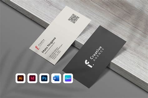 QR Code Business Card Template 的图像结果
