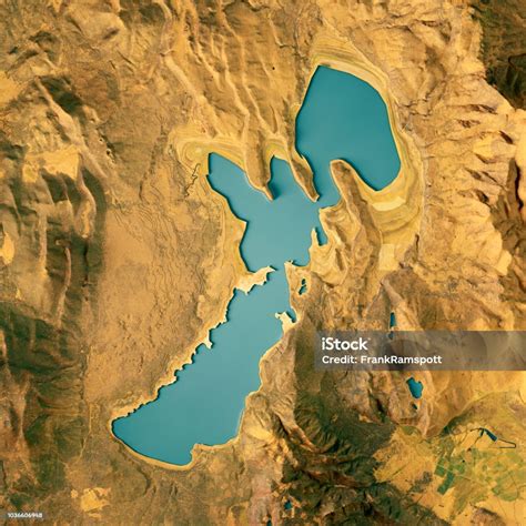 Eagle Lake 3d Render Topographic Map Color Stock Photo - Download Image ...