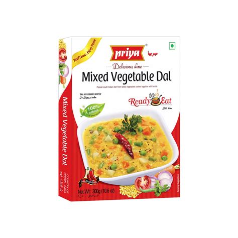 Buy Ready To Eat Mixed Vegetable Dal Online | Priya Foods