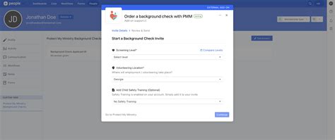 Protect My Ministry | Planning Center Integrations