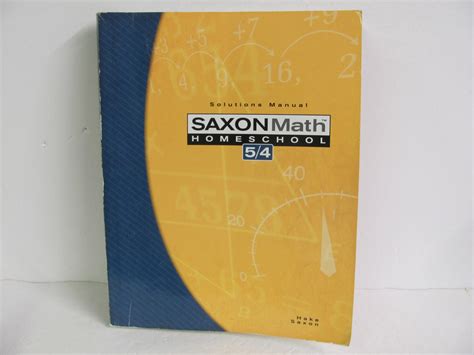 Math 54 Saxon Solutions Pre-Owned Saxon 4th Grade Mathematics Textbooks ...
