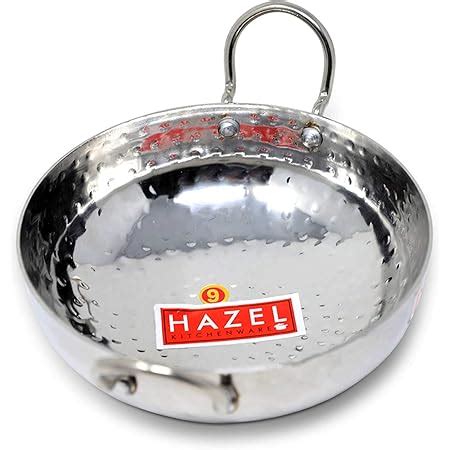 Buy KESAR KUNJ Sandwich Bottom Heavy Guage Stainless Steel Kadhai ...
