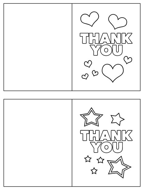 Blank Thank You Cards Printable For Kids | Fanny Printable