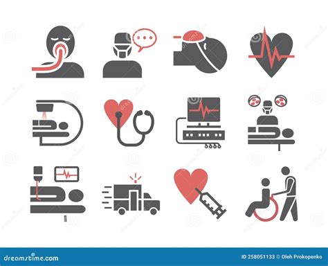 Upper Respiratory Tract Infections URI or URTI. Symptoms Icons Set. Vector Signs for Web ...