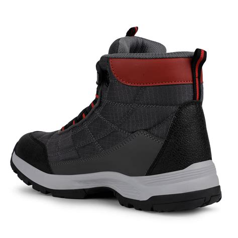 Buy Leap7x Sports Light Grey Trekking Shoes For Mens VERTICAL