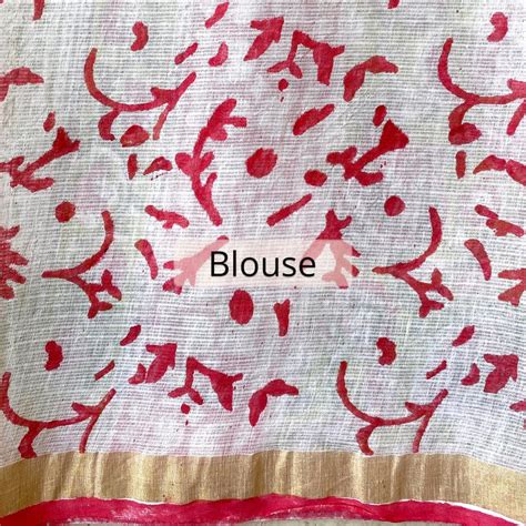 Hand Blockprinted Kota Doriya Saree – Sumaavi