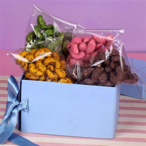 Exotic Flavor Cashew Gift Box – Chocolate Delivery Online