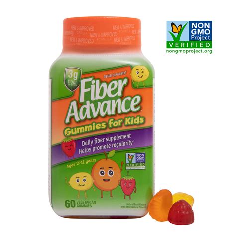 Fiber Advance Daily Kids Fiber Gummies, 60 Ct - BrickSeek