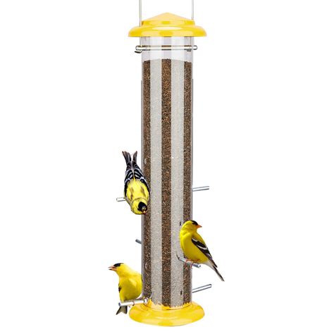 Kingsyard Metal Finch Feeder for Thistle/Nyjer Seed, Tube Bird Feeders ...