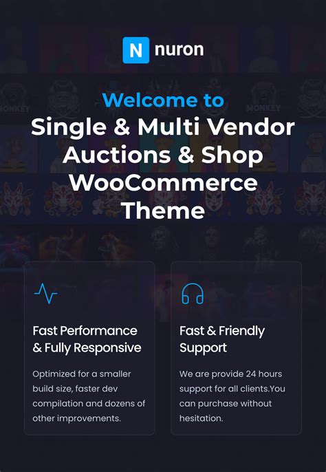 Nuron – Multi Vendor Auctions WooCommerce Theme | ThemeMag