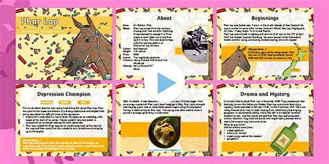 Phar Lap Years 3-6 PowerPoint (teacher made) - Twinkl