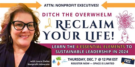Ditch the Overwhelm & Reclaim Your Life!, December 7 2023 | Online ...