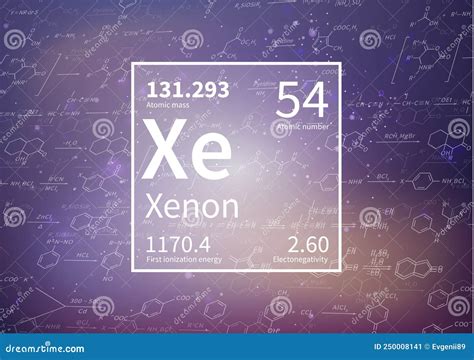 Xenon Chemical Element Symbol On White Background Royalty-Free Stock Photo | CartoonDealer.com ...